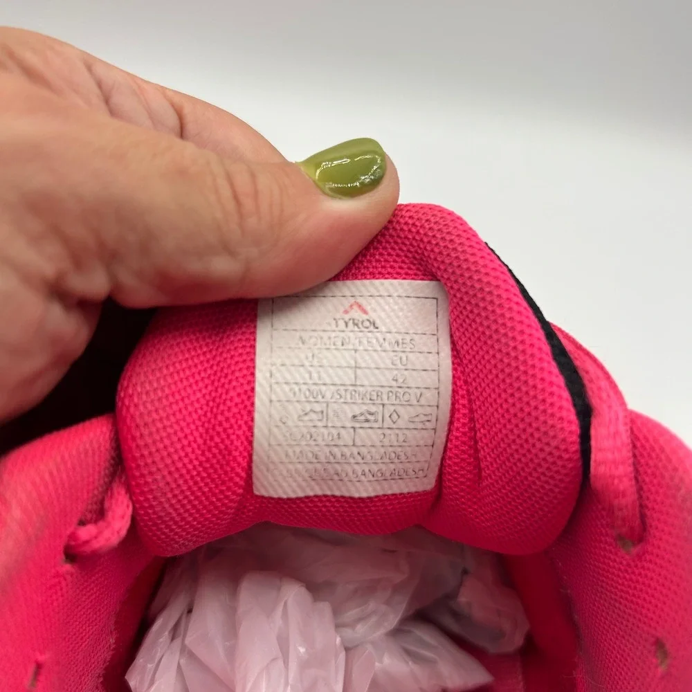 Tyrol Velocity V Womens Pickleball Shoes Pink Vibram Sole Size 11